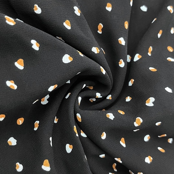 Boho gypsy floral embroidered dot black maxi dress sheer long sleeve - Picture 7 of 10